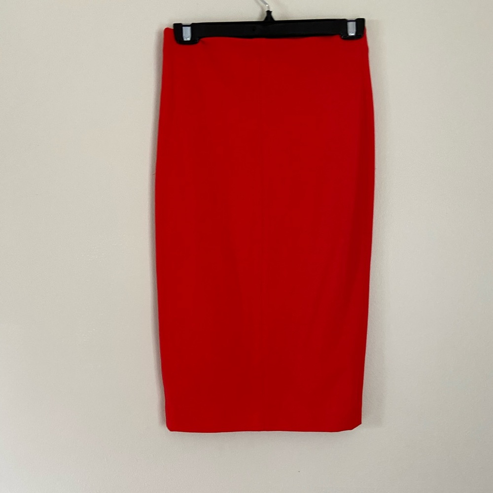 Red Aritzia Wilfred Midi Bodycon Skirt